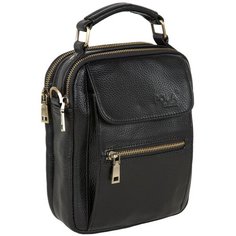 Мужская кожаная сумка 5121 Черная Polar