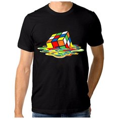 Футболка DREAM SHIRTS Кубик Рубика размер 2XL, черный