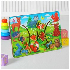 Головоломка " Мамы и детеныши" 3807435 Лесная мастерская