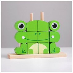 Развивающий набор "Головоломка на палочках" 6,5х22,5х19 см Лягушка 4763738 Сима ленд