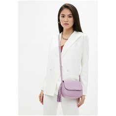 Сумка кроссбоди AFINA 418 ,натуральная кожа, сирень