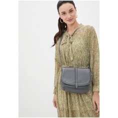 Сумка кроссбоди Afina 1069, натуральная кожа, графит