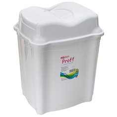 Контейнер для мусора ElfPlast Proff, белый, 5 л