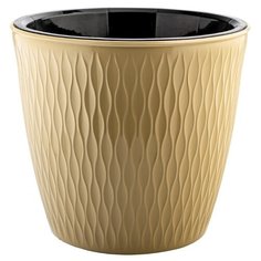 Кашпо ElfPlast Kerama, темно-бежевый, 4.6 л