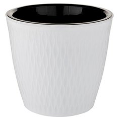 Кашпо ElfPlast Kerama, белый, 4.6 л