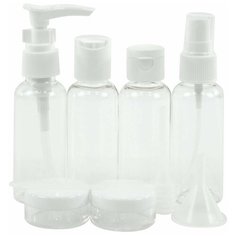 Дорожный набор для косметики Verona Virgo, 9 предметов, белый