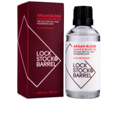Масло для бритья и бороды Lock Stock&Barrel Argan Blend Shave Oil / ЛокСток Арган Бленд Шейв Оил, 50 мл
