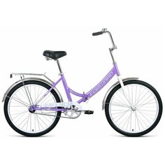 Городской велосипед Forward Valencia 24 1.0 (2020) 16 фиолетовый/серый (требует финальной сборки)