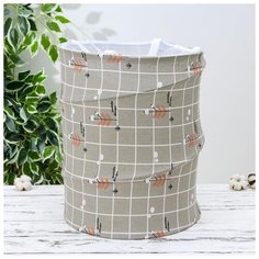 Корзина для белья складная Доляна "Прованс", 34,5*34,5*43 см