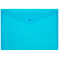 Папка-конверт на кнопке Attache 180 мкм, синий