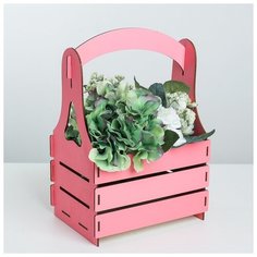 Кашпо Дарите Счастье розовый, 15*21*31,5 см