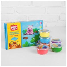 Воздушный пластилин ДобрБобр 6 цветов, 480 мл