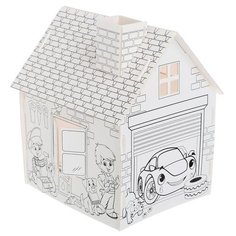 Домик-раскраска ZABIAKA "Мой гараж", 3 в 1