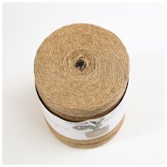 Пряжа джутовая Saltera 750 м*1 кг, 3-х ниточная, ширина нити 3 мм