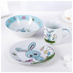 Набор детской посуды Доляна 3 предмета "Крош" (3850486)