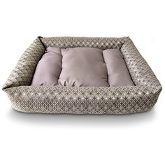 Лежанка Frais с бортами и подушкой для кошек и собак 45*60 см, ментол