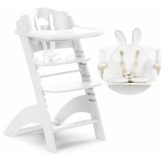 Стульчик для кормления Childhome Lambda 2 White с подушкой Rabbit white