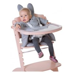 Стульчик для кормления Childhome Lambda 2 Natural с подушкой Rabbit grey
