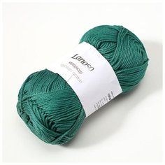 Пряжа Lanoso "Mersericed", 100% мерсеризованный хлопок, 210 м/100 гр, (920 темно-зеленый)
