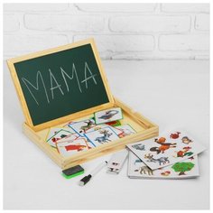 Конструктор магнитный Лесная мастерская "Ферма" в деревянной коробке (1102967)