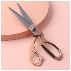 Ножницы закройные Арт Узор скошенное лезвие, 8,5", 20 см, бронзовые, в коробке