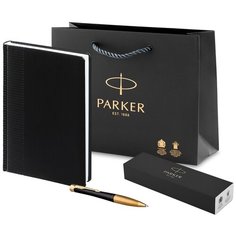 Подарочный набор: ручка Parker Urban Core Black GT и ежедневник. Бизнес подарок.