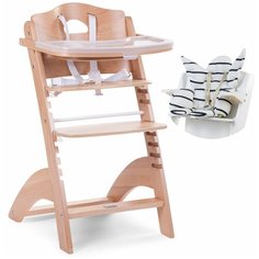 Стульчик для кормления Childhome Lambda 2 Natural с подушкой Angel marin