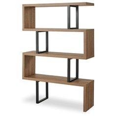 Стеллаж Dickens, орех/черный