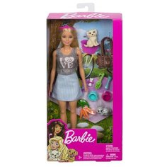 Barbie Игровой набор Питомцы Блондинка FPR48