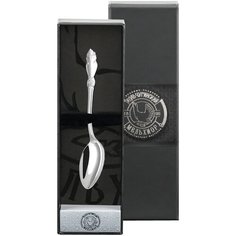 Ложка кофейная Кольчугинский мельхиор "Серебряная роза" посеребренная с футляром