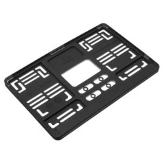 Рамка под номерной знак для японских и американских автомобилей AVS, 290х170 мм, черная 6260670