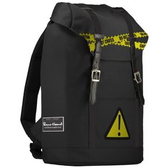 Рюкзак городской черный "KEEP AWAY.CAUTION" Bruno Visconti