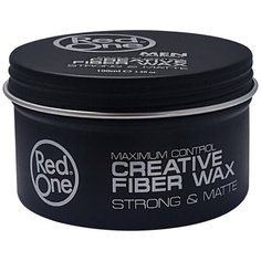 RedOne Моделирующий матовый воск для волос ультрасильной фиксации Creative Fiber Wax STRONG & MATTE, 100 мл