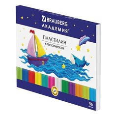 Пластилин BRAUBERG 36 цветов 720 г (105901)