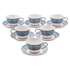 Чайный набор на 6 перс. Арабески (Arabesca Blue Pavone) JK-171 113-451549