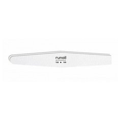 RUNAIL RuNail, пилка для искусственных ногтей (белая, ромб, 150/180)