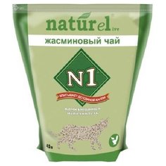 N1 комкующийся наполнитель naturel жасминовый чай на 4,5л, 1,810 кг (2 шт)