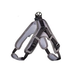 Hunter шлейка для собак neopren vario quick xl (79-100)/2,5 см нейлон/неопрен ,черный/серый, 0,200 кг