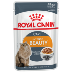 Влажный корм для кошек Royal Canin Intense Beauty, для здоровья кожи и блеска шерсти 10 шт. х 85 г (кусочки в соусе)