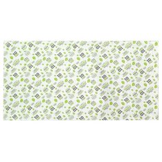 Доляна полотенце Герой бани банное 145х180 см белый/зеленый