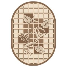 КОВЕР ЦИНОВКА "ЭКО" 0,8*1,5 М 7915/01 ОВАЛЬНЫЙ (1/10) "ЛЮБЕРЕЦКИЕ КОВРЫ"