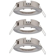 Встраиваемый светильник Paulmann Choose макс.10Вт IP44 78мм Железо тертое Алюминий Набор 3шт. 92479