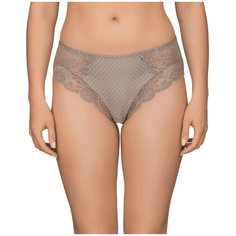 Lauma Трусы Silver crystal слипы средней посадки с кружевом, размер 36, серебряная филигрань