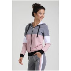 Толстовка Argo Classic размер 46, графит/пудра/белый/черный