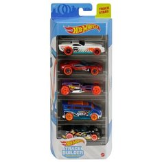 Подарочный набор Hot Wheels из 5 машинок Track Builder Unlimined GTN36