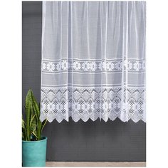 Шторы Интерия Штора Тюль жаккард Сития1 200*120 см 1 шт белый
