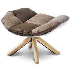 Оттоманка в стиле Husk, коричневый пэчворк I Modern
