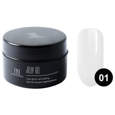 Гель-желе TNL Professional Jelly Gel моделирующий камуфлирующий, 18 мл 01 белый