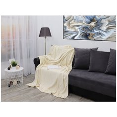 Плед TexRepublic Deco Фланель Евро Кремовый