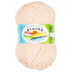 Пряжа Alpina "NANA" 70% хлопок, 30% полиамид №06 бл.розовый - 10 мотков по 50 г
